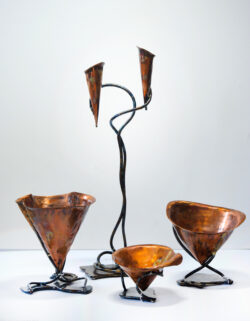 Paul Hoskin - candlesticks & bowls