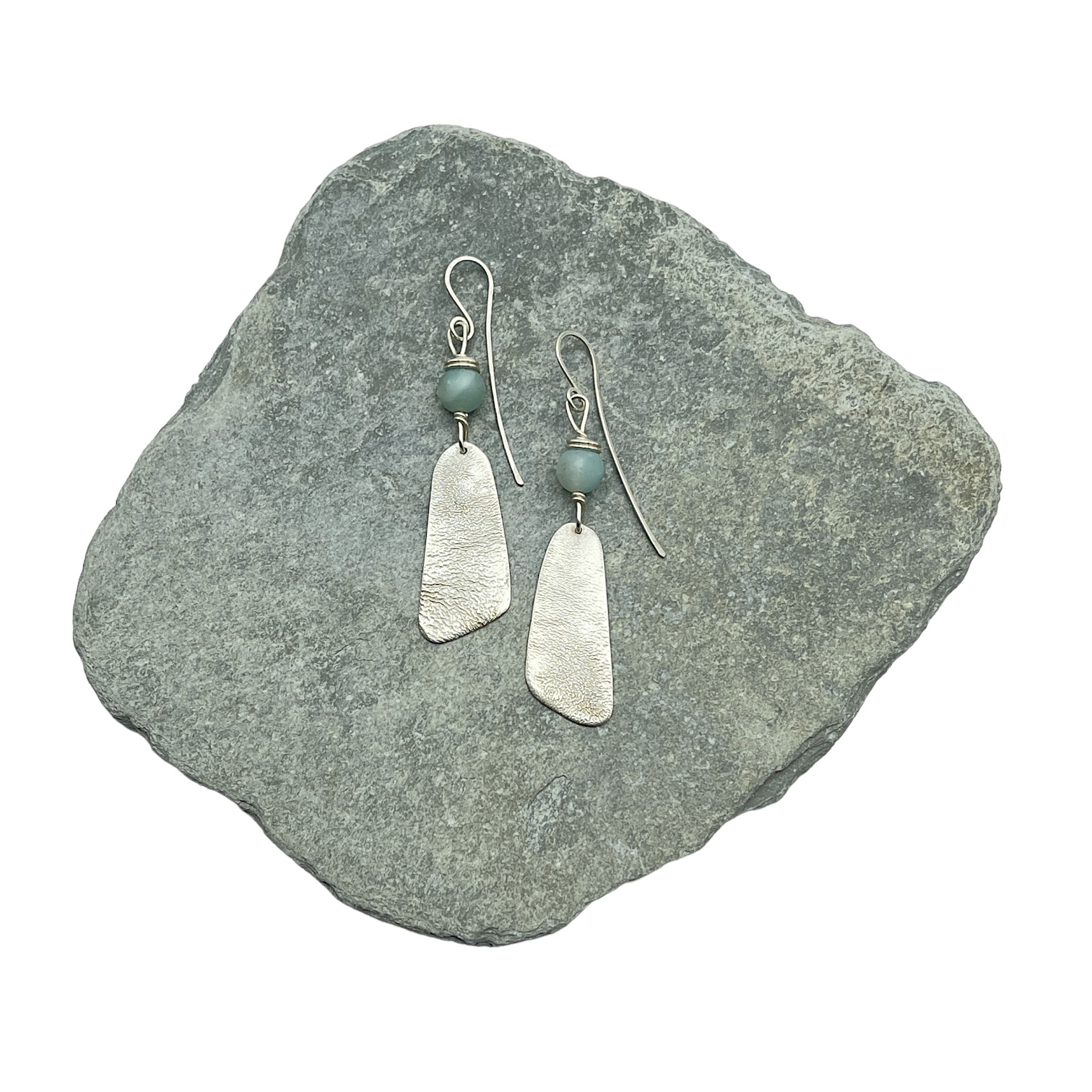 Jen Williams - Standing Stone Earrings with Amazonite (JW379)