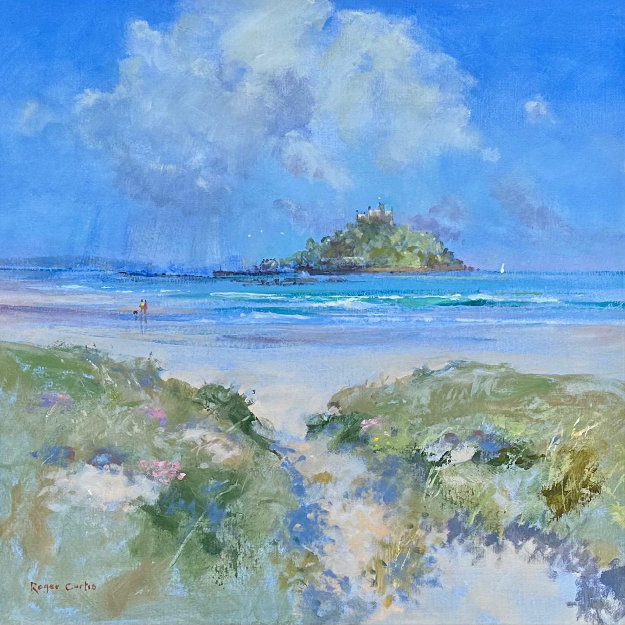 Roger Curtis - Passing Shower, Mount's Bay