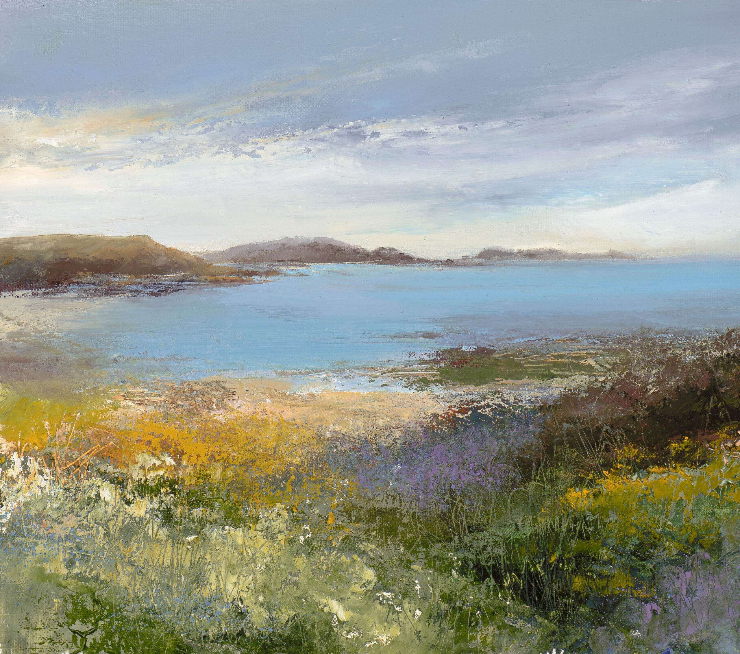 Amanda Hoskin - Bluebells and Gorse at Hell Bay, Bryher