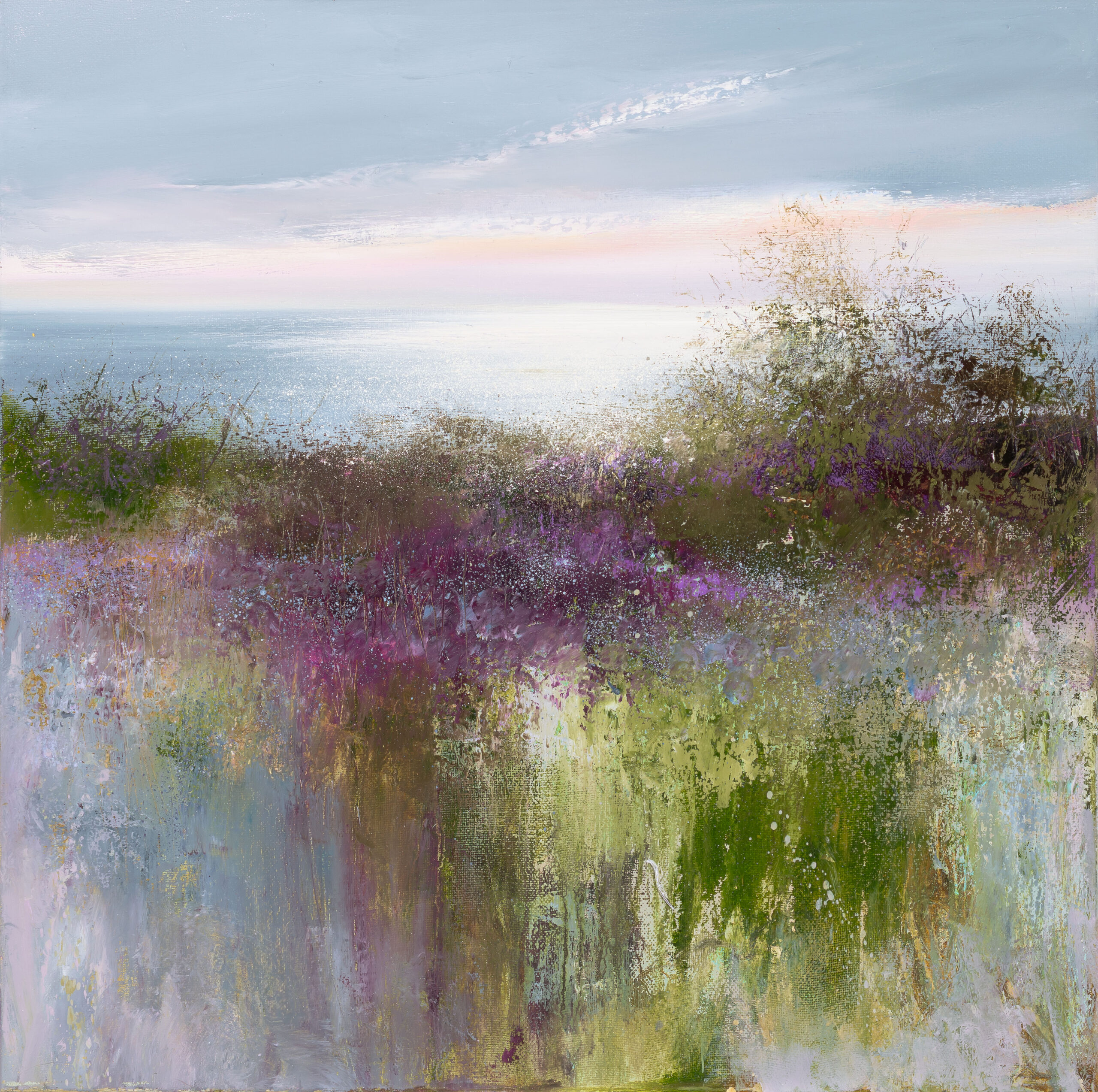 Amanda Hoskin - Evening Sky Over Mount's Bay