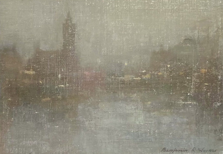 Benjamin Warner - Nocturne, Porthleven Harbour