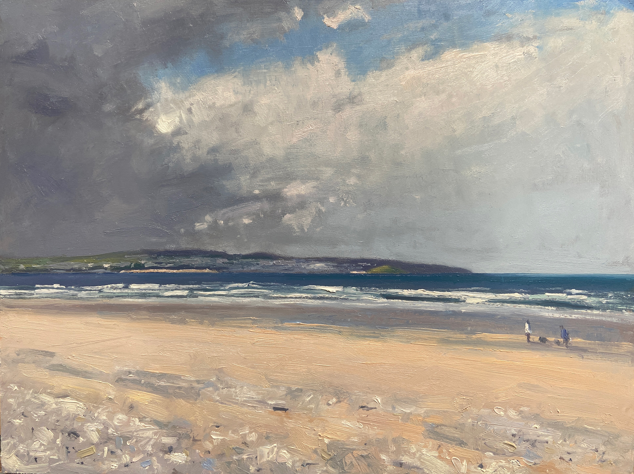 Andrew Barrowman - April Morning at Gwithian Beach