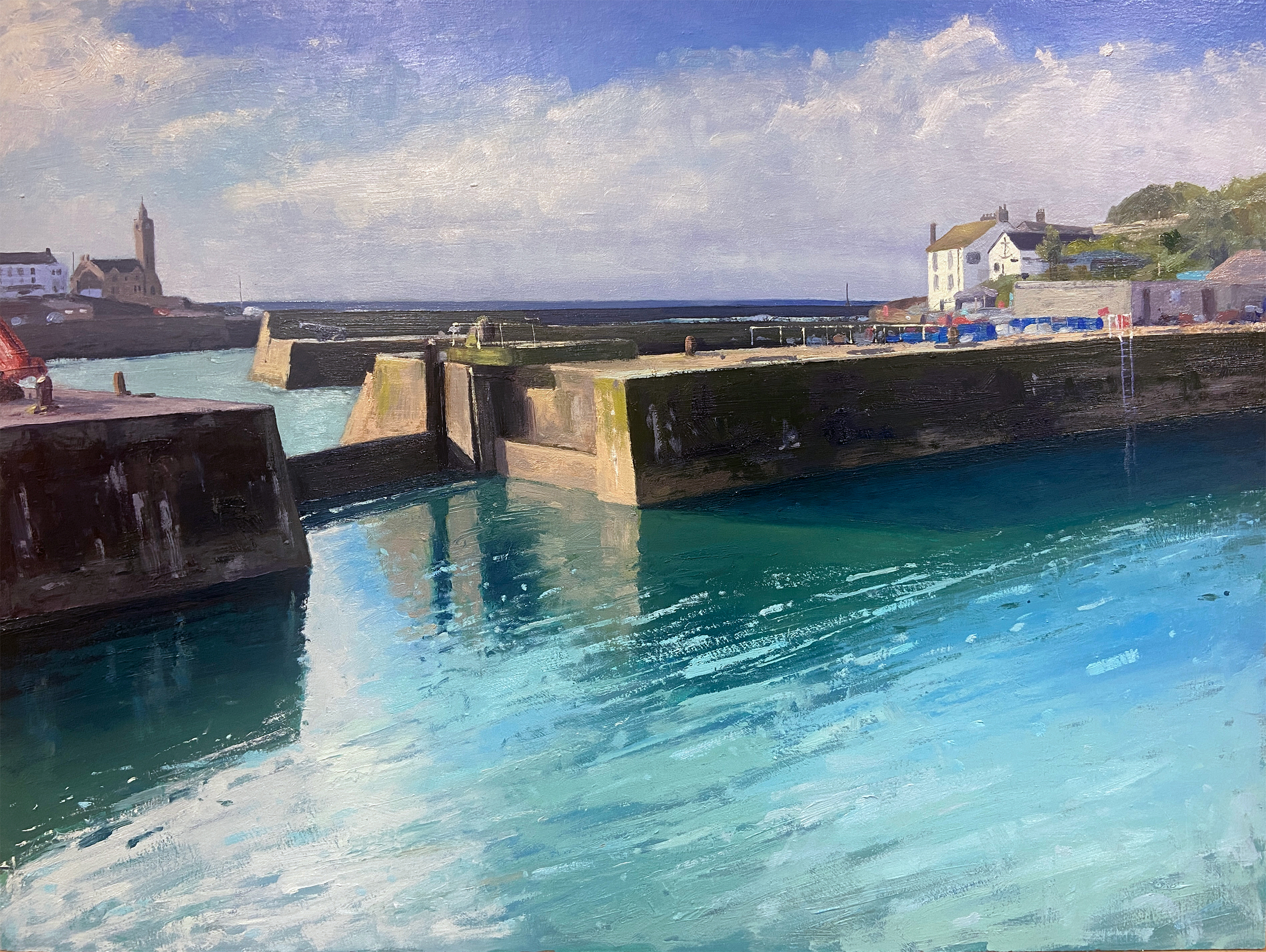Andrew Barrowman - Morning Light, Porthleven Harbour