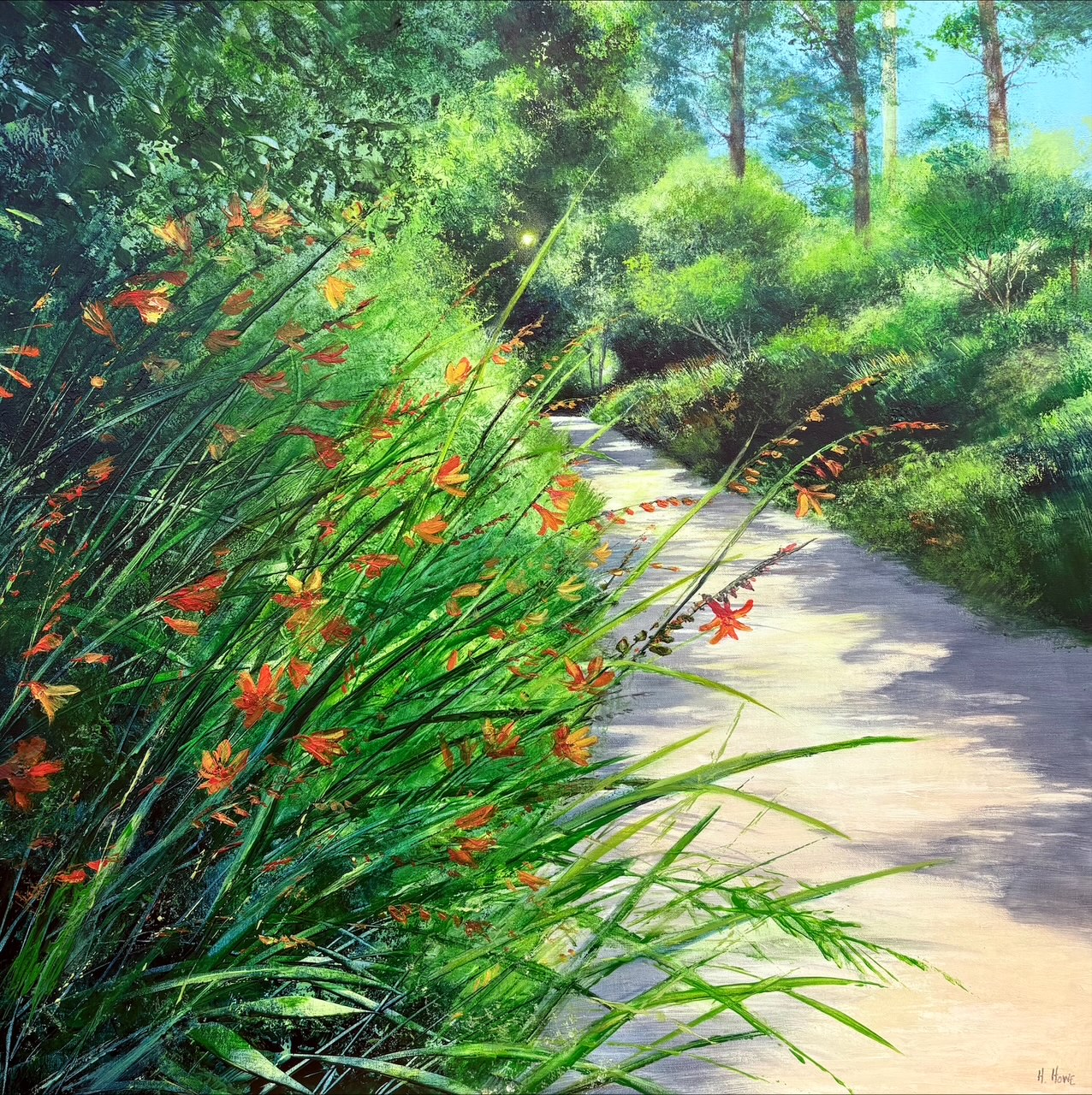 Heather Howe - Monbretia In The Grassy Banks
