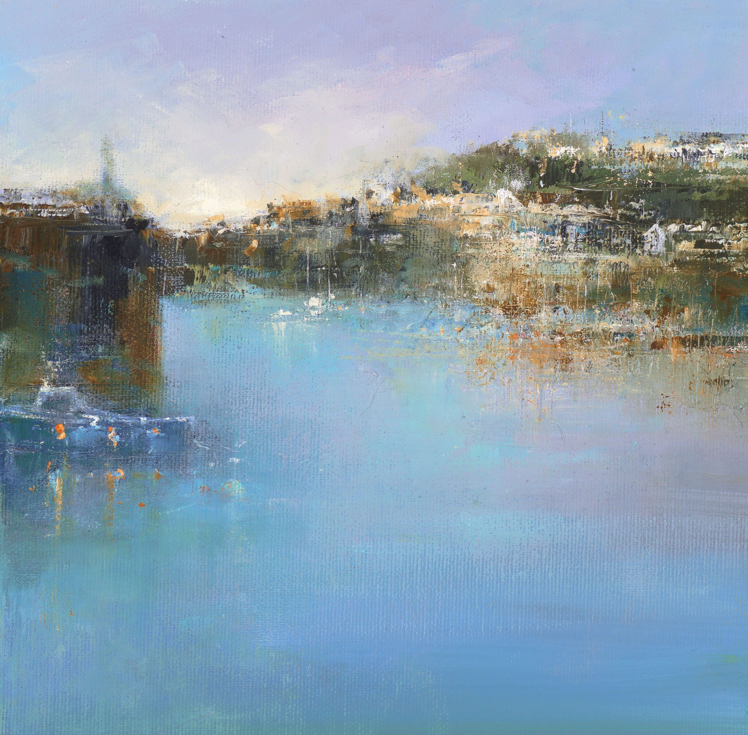 Amanda Hoskin - Beautiful Colours In The Harbour, Porthleven