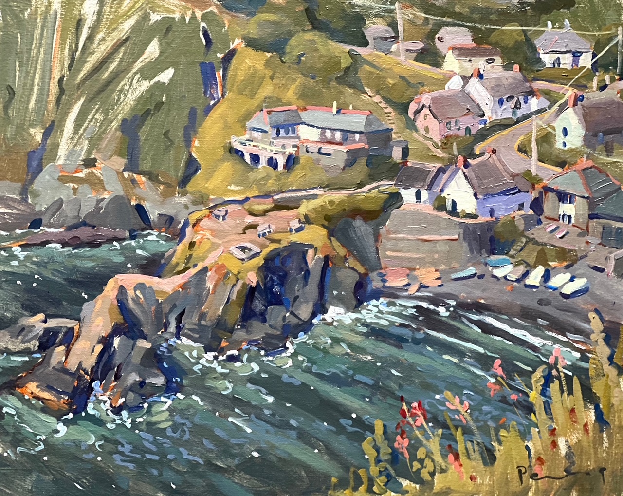 Emma Perring - Cadgwith From The Coast Path