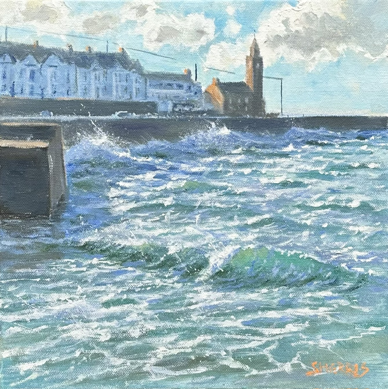 Steve Sherris - Choppy Seas, Porthleven