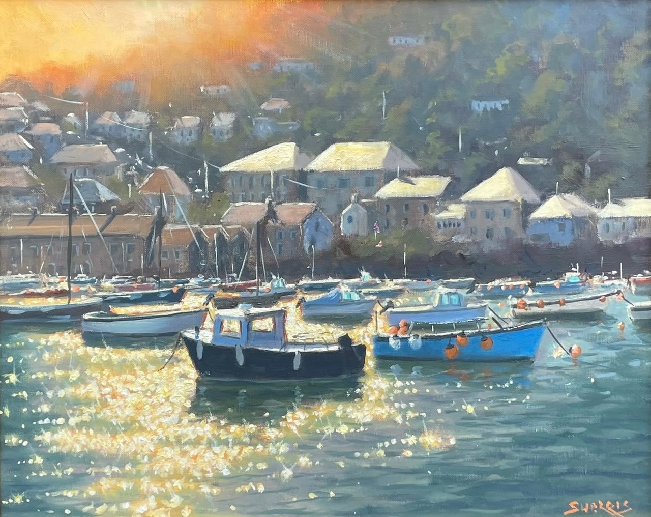 Steve Sherris - Mousehole Sunset