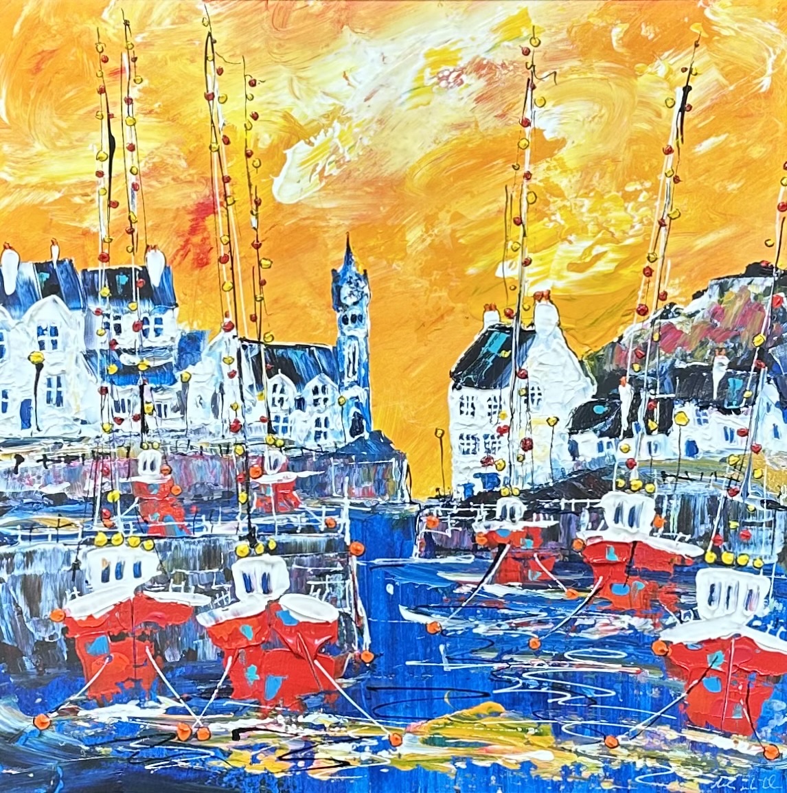 Martin John Fowler - Summer Evening Porthleven