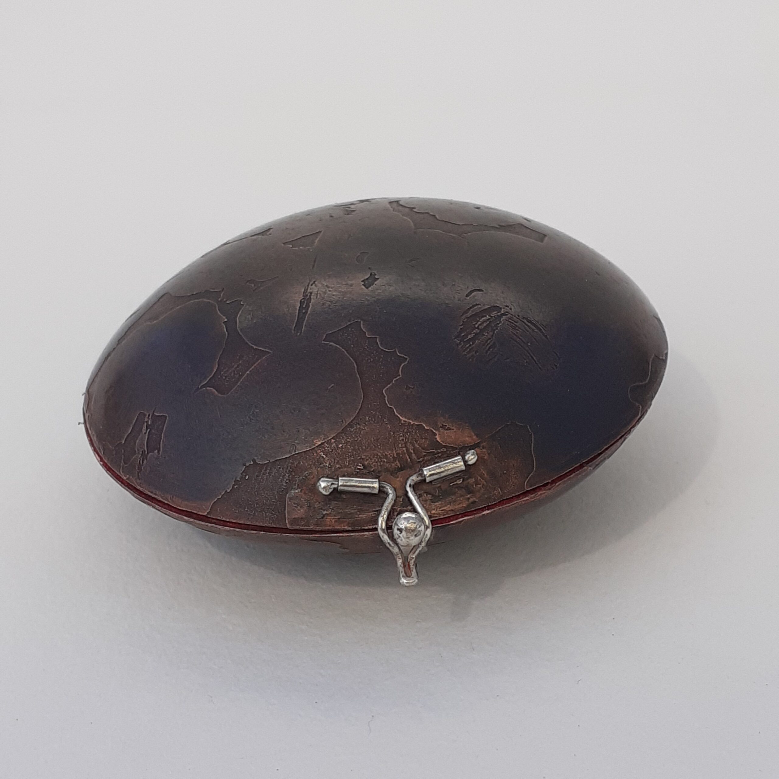 Rebecca Walklett - Copper Round Box with Etched Brown Patina (RW30)