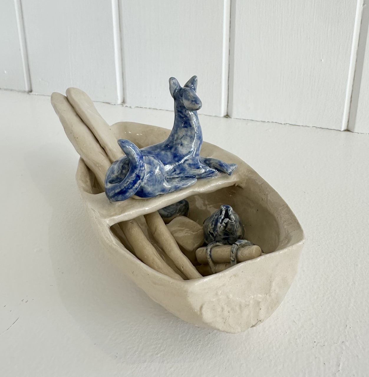 Sophie Howard - Blue Dog In Boat (SH24)